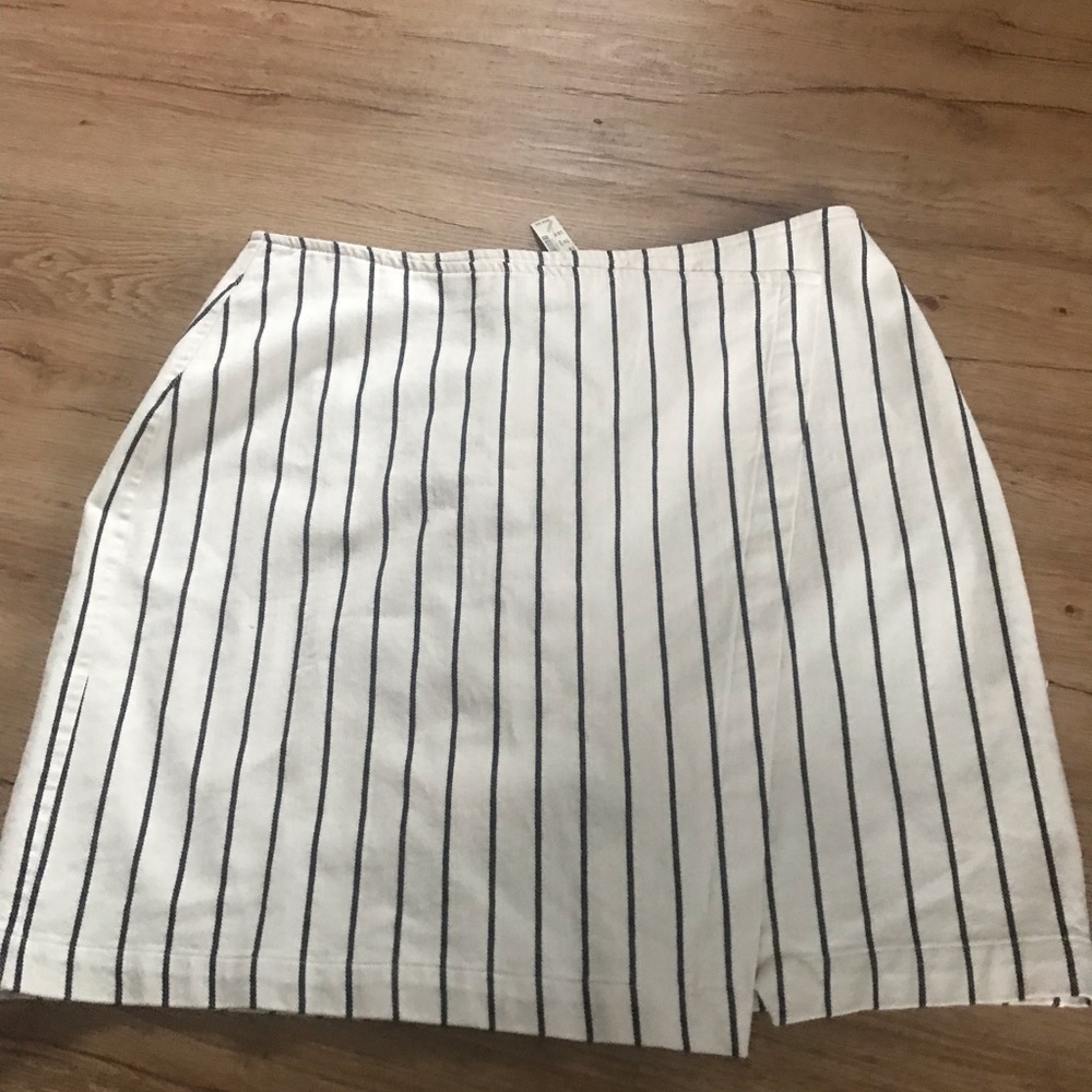 Madewell wrap mini skirt in stripe